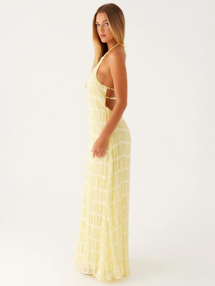 ADELINE - HALTERNECK LONG DRESS