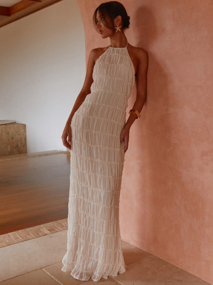 ADELINE - HALTERNECK LONG DRESS